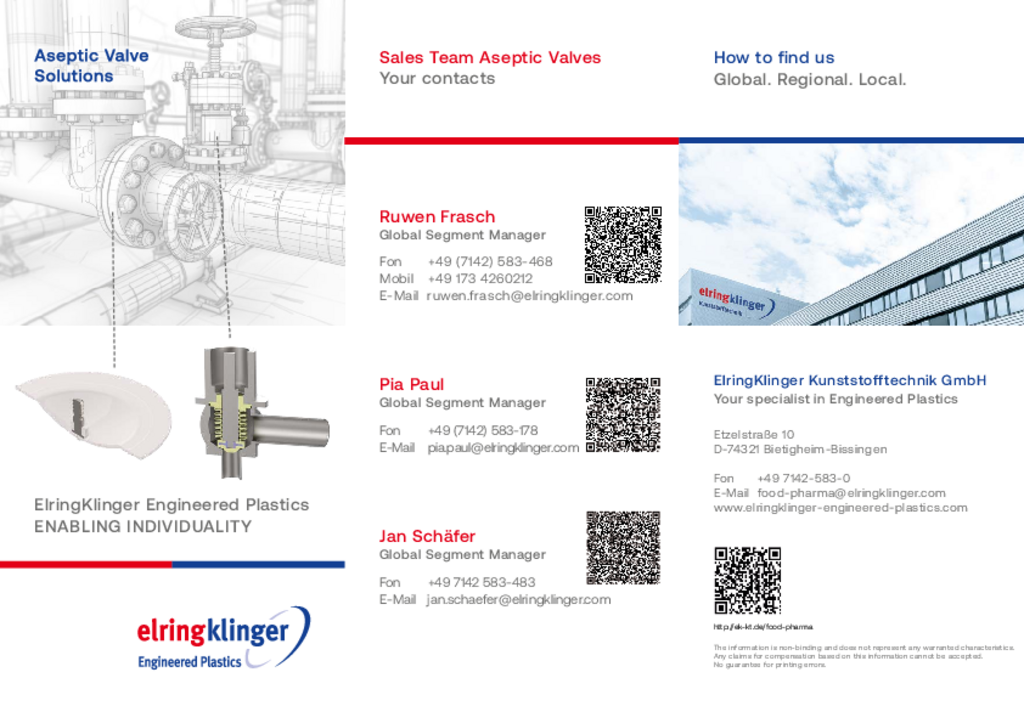 Flyer Aseptic Valve Solutions