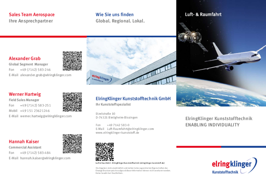 Flyer Luft- und Raumfahrt